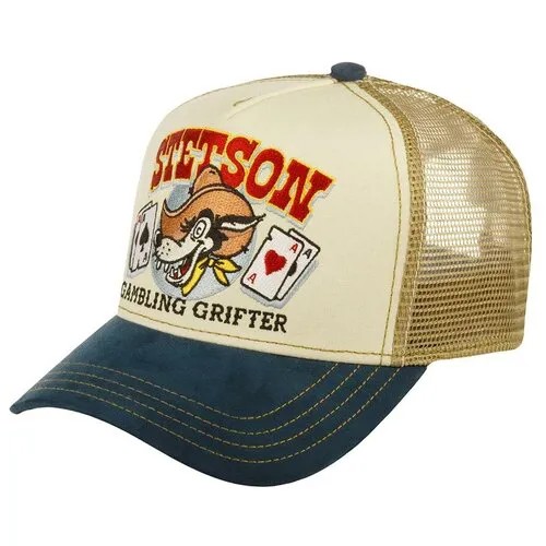 Бейсболка с сеточкой STETSON 7751191 TRUCKER CAP GAMBLING GRIFTER, размер ONE