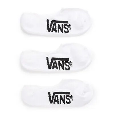 Vans OTW Classic Super No Show Socks 3 шт. в упаковке (белые) Мужские базовые модели Off The Wall