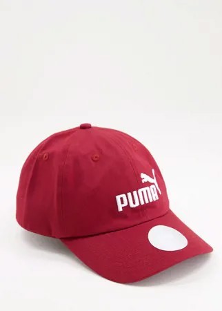 Бордовая кепка PUMA Essentials-Красный