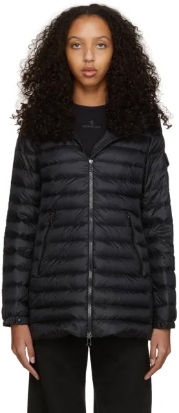 Черная пуховая мужская короткая парка Moncler