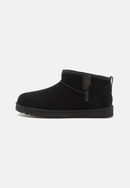 Угги classic ultra mini zip UGG, черный