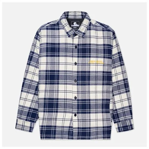 Мужская рубашка Edwin Sven Lined Mid Flannel Brushed синий , Размер L