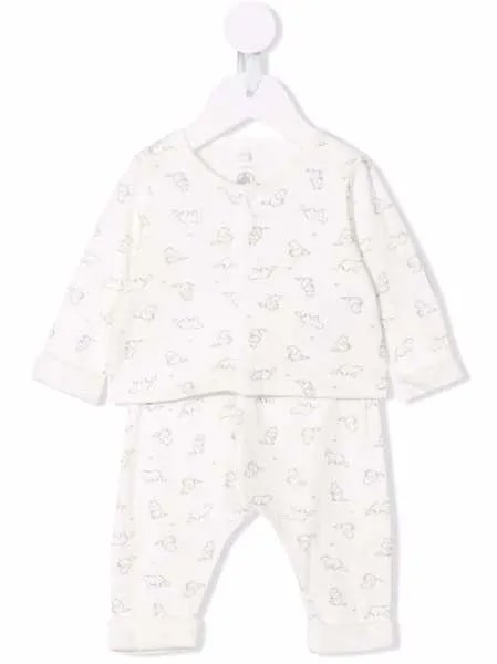 Petit Bateau пижама из органического хлопка с узором