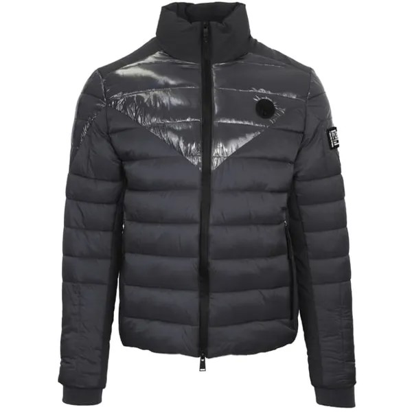Однотонная серая стеганая куртка Plein Sport, серый