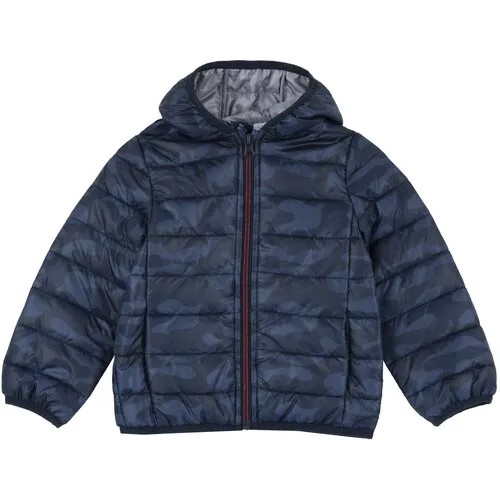 Куртка Chicco демисезонная, несъемный капюшон, стеганая, карманы, размер 110, синий