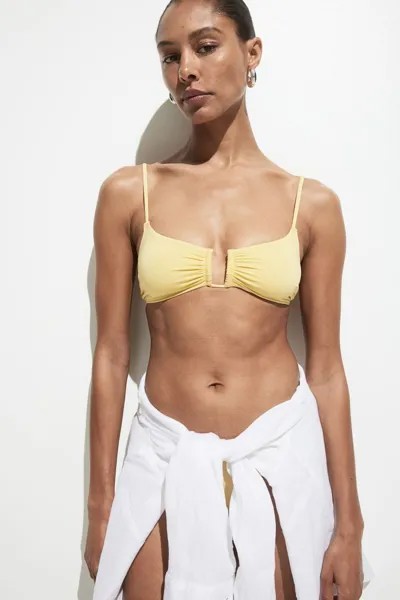 Мягкий верх бикини H&M, желтый