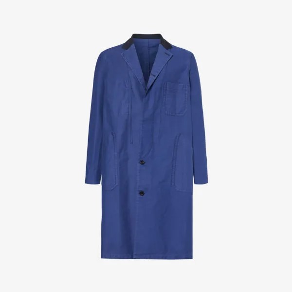 Пальто из молескина sac Sacai, синий