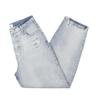 Женские синие укороченные джинсовые широкие джинсы Frame с высокой посадкой 25 BHFO 8316