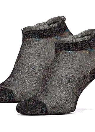 Носки Мадемуазель из легкого материала, устойчивого к износу Le Cabaret (черный; золотистый; фиолетовый) р-р 34-39 1 пара