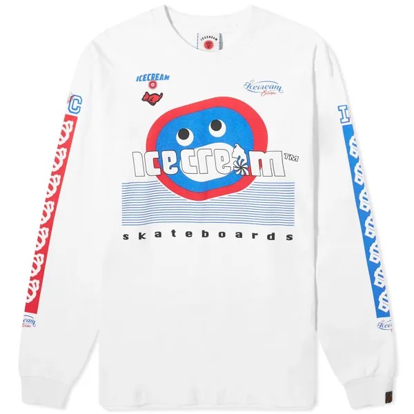 Футболка Icecream Racing Long Sleeve, белый