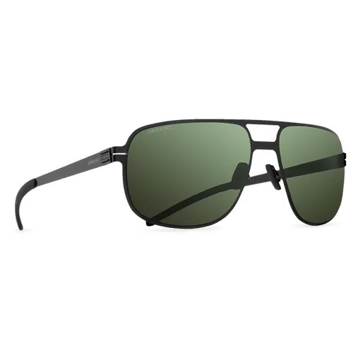Титановые солнцезащитные очки GRESSO Manchester - квадратные / зеленые