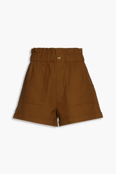 Хлопковые шорты Luce со сборками Ba&Sh, коричневый