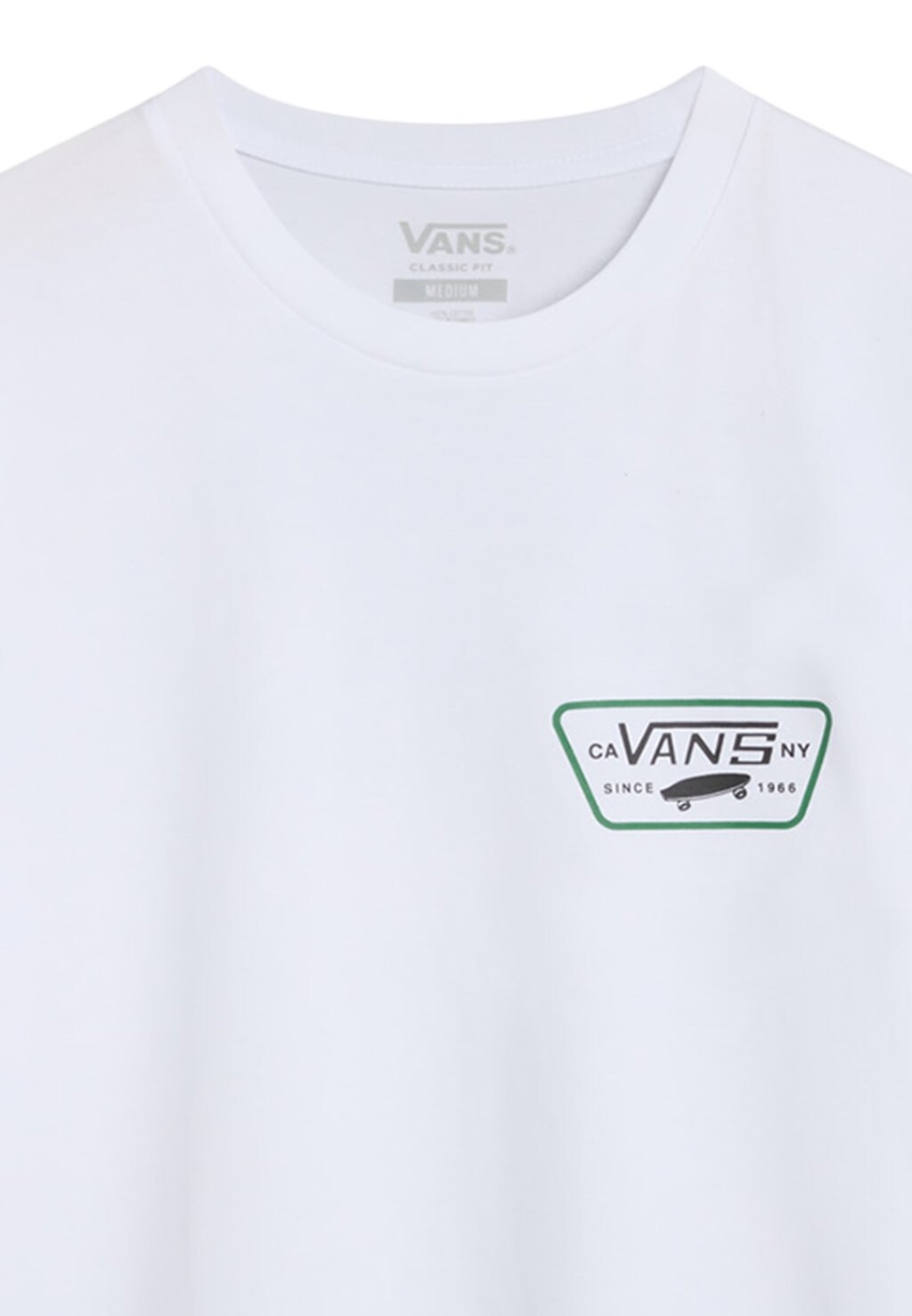 Футболка с принтом Vans, белый
