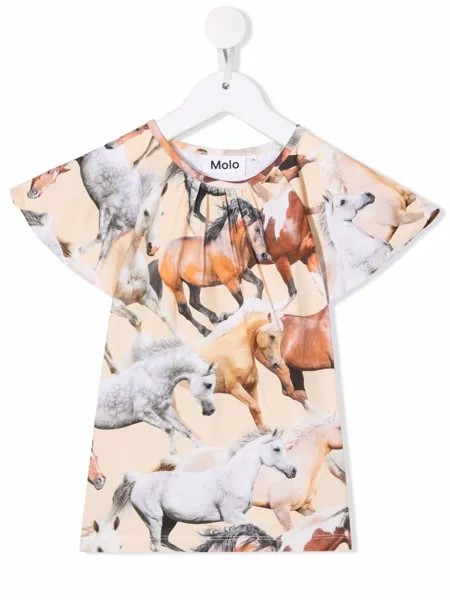 Molo Rachel horse-print blouse