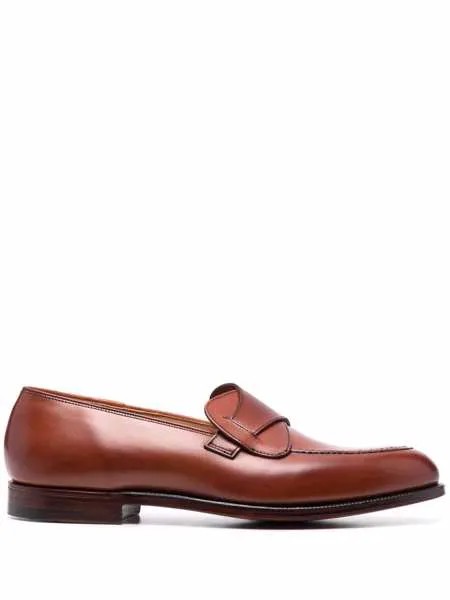 Crockett & Jones лоферы из полированной кожи