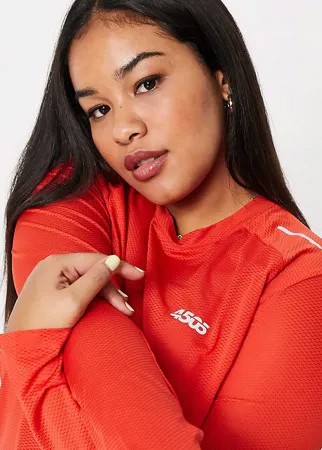 Лонгслив для бега ASOS 4505 Curve-Красный
