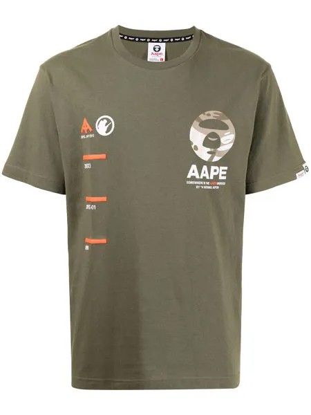 AAPE BY *A BATHING APE® футболка с логотипом