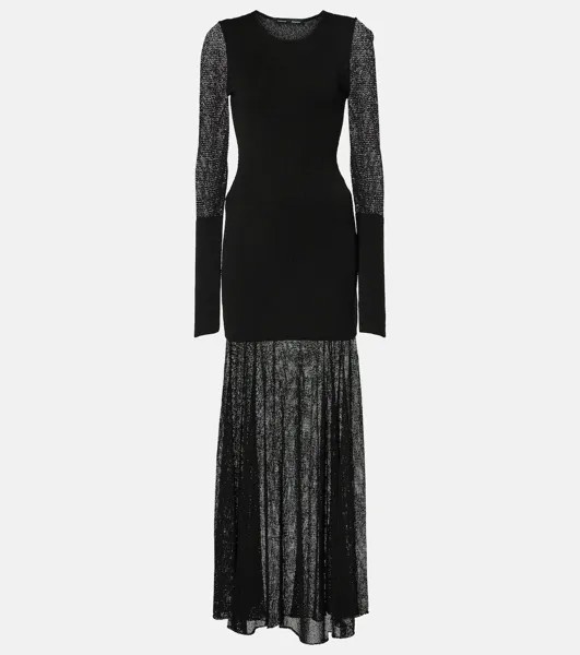 Трикотажное платье макси Anita Proenza Schouler, черный
