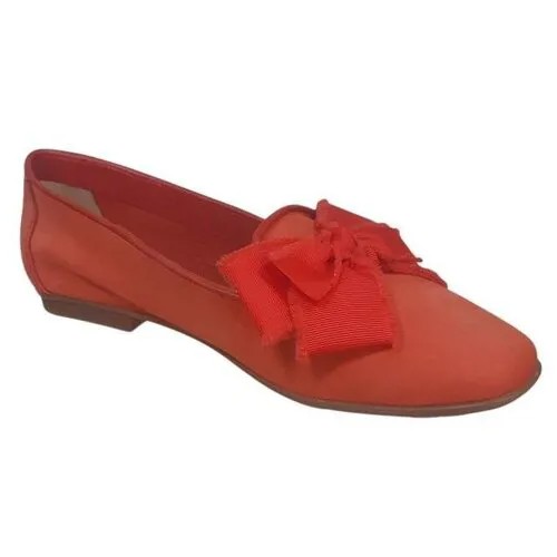 Туфли Sabrinas женские (арт 81046) красные из натурального нубука, размер 38