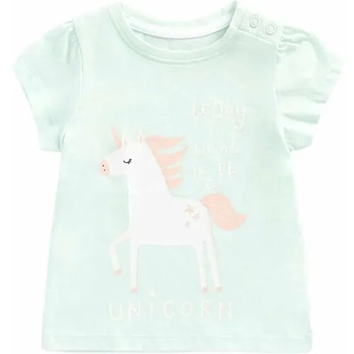 Футболка mothercare, размер 86, зеленый