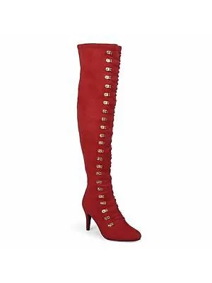 JOURNEE COLLECTION Женские сапоги Red Trill с круглым носком на шпильке и застежкой-молнией на каблуке 7