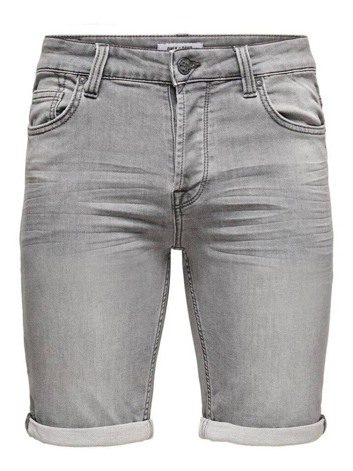 Тканевые шорты ONLY, цвет grey denim