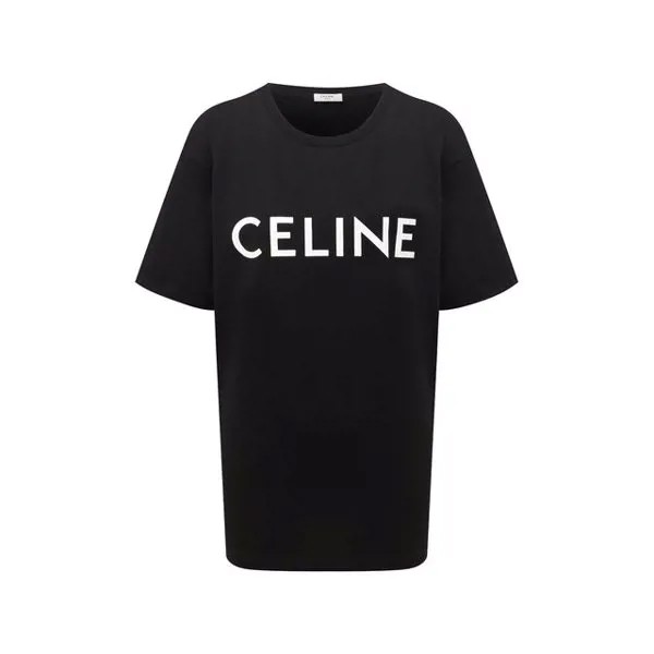 Хлопковая футболка Celine