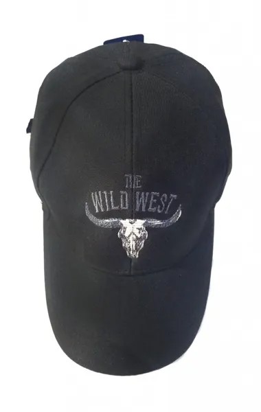 Бейсболка унисекс Ripoma Wild West (Дикий Запад) черная/серая, one size