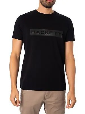 Мужская спортивная футболка с рисунком Hackett London, черная