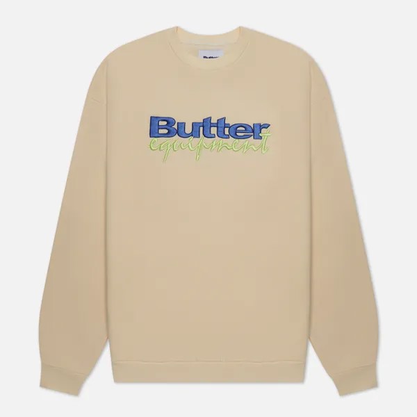 Мужская толстовка Butter Goods Equipment Embroidered Crew Neck жёлтый, Размер L