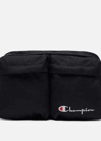Сумка на пояс Champion Reverse Weave Cordura Logo Script, цвет чёрный