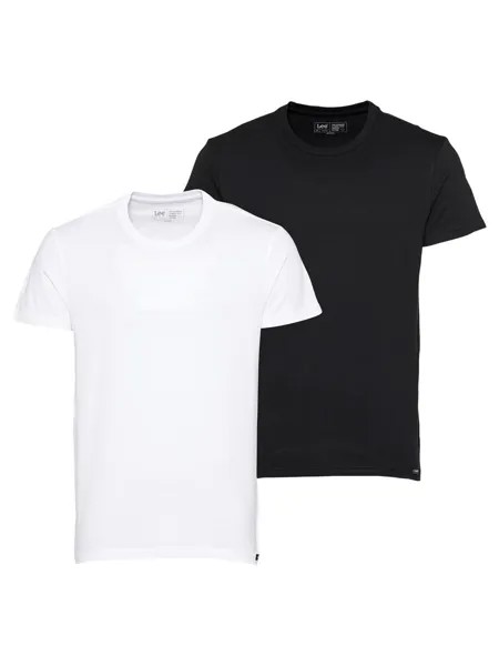 Футболка Lee TWIN PACK CREW, черный/белый
