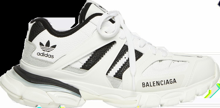 Кроссовки Adidas x Balenciaga Track Sneaker 'White Black', белый