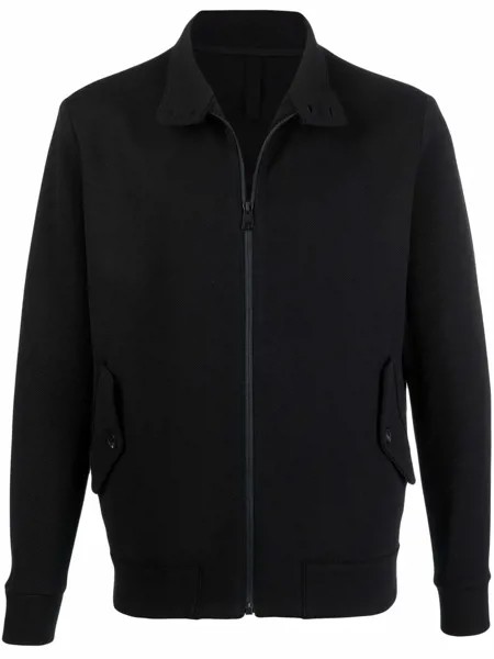 Harris Wharf London zipped-up bomber jacket