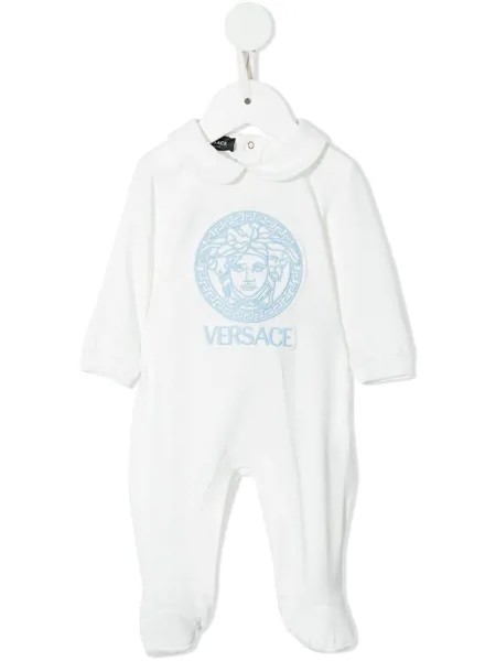 Versace Kids комбинезон для новорожденного с логотипом