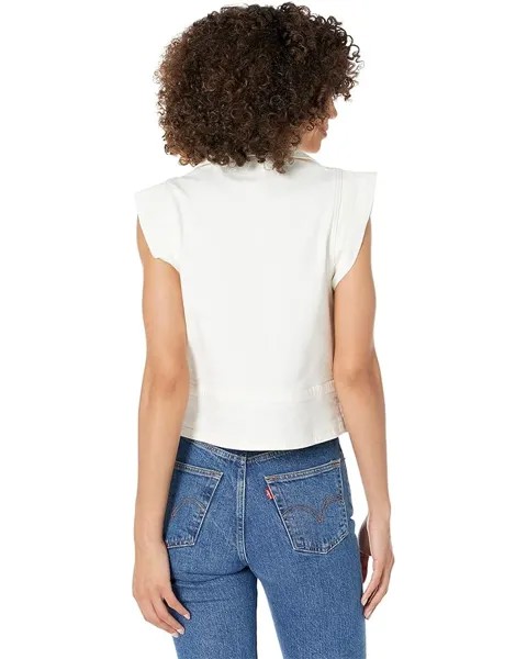 Рубашка 7 For All Mankind Sleeveless Belted Shirt, экрю