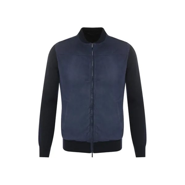 Кашемировый кардиган с кожаной отделкой Loro Piana