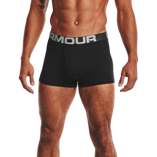 Боксеры Under Armour Set Of 3 Shorts Charged Cottonjock, черный