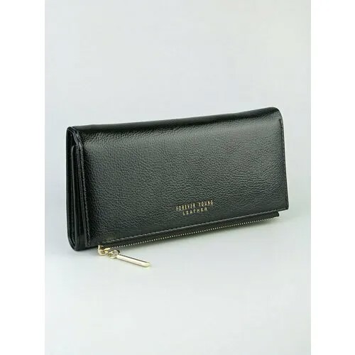 Кошелек Skin, фактура гладкая, black