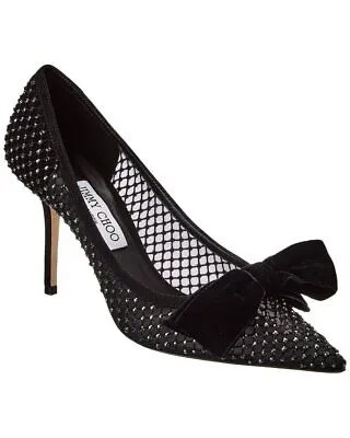 Женские туфли-лодочки Jimmy Choo Love 85 из сетки и замши