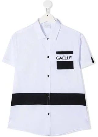 Gaelle Paris Kids рубашка в полоску с короткими рукавами