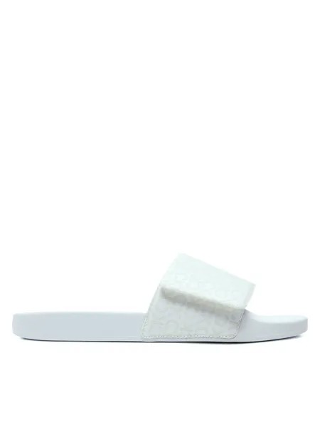 Шлепки Calvin Klein Adj Pool Slide Jaq Mono, белый
