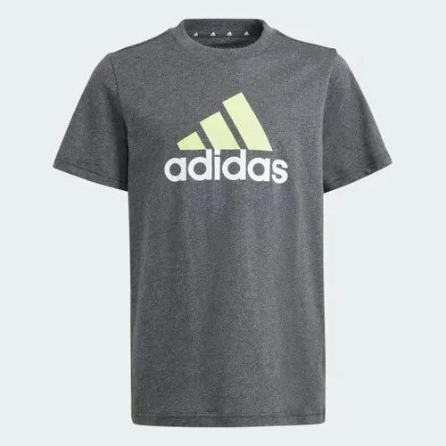 Футболка adidas, размер 11-12 лет, серый, белый
