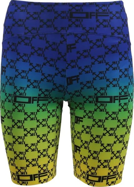 Шорты Off-White Athl Monogram Shorts 'Green/Black', зеленый