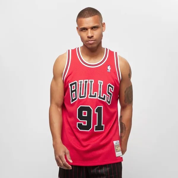 Майка NBA Swingman Jersey Chicago Bulls 1997-98 Dennis Rodman Mitchell & Ness, цвет scarlet