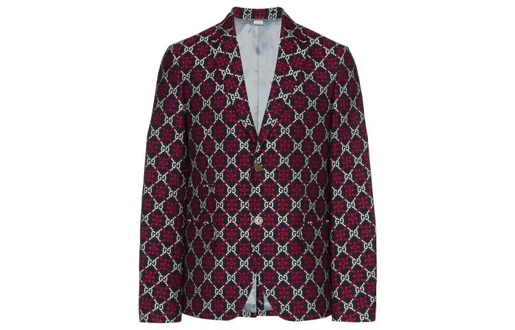 Деловой костюм мужской красновато-серый Gucci, красный