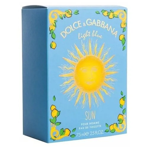 Туалетная вода мужская D&G Light Blue SUN 75ml