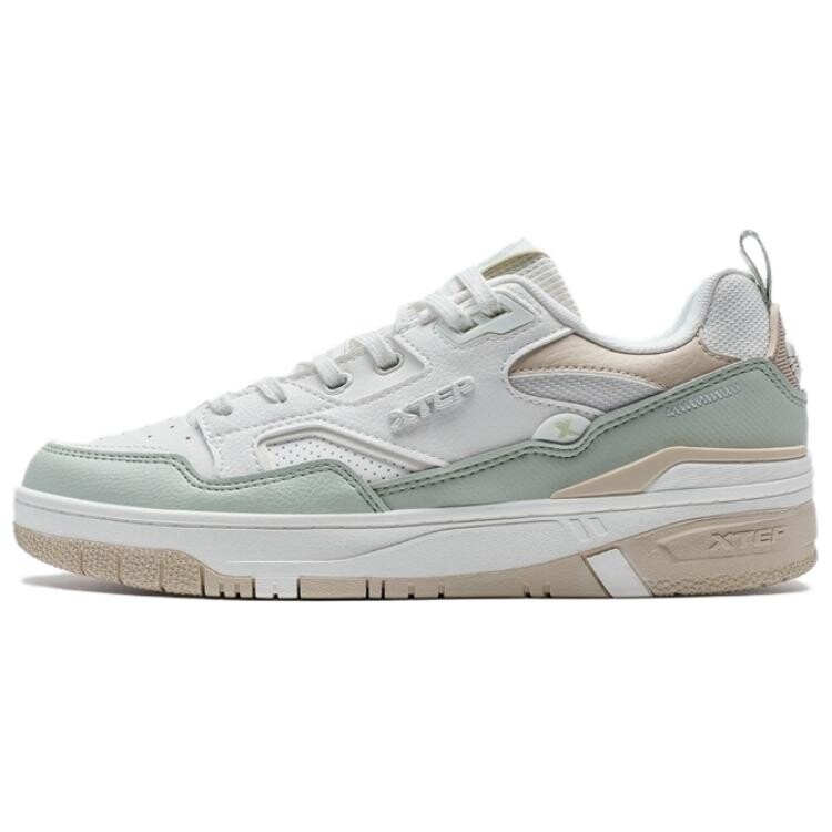 Кроссовки XTEP Skateboarding Shoes Women's Low-top Green/White, зеленый