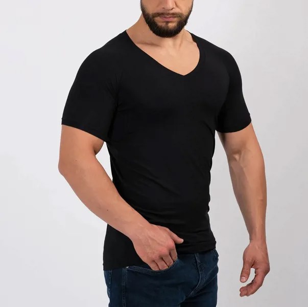 Верхняя марка WESPROJECT Lmport, австрийская Модальная Защитная Рубашка с подмышками и защитой от пота, подкладка, Облегающая рубашка с глубоким V-о...