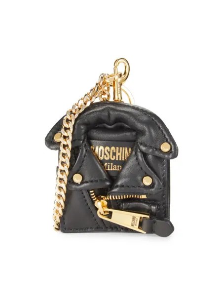 Мото куртка-кошелек для монет Moschino, цвет Fantasy Black